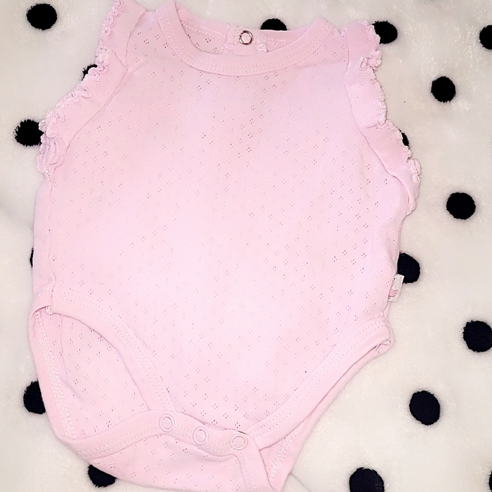 Pink Ruffled Kids One Piece